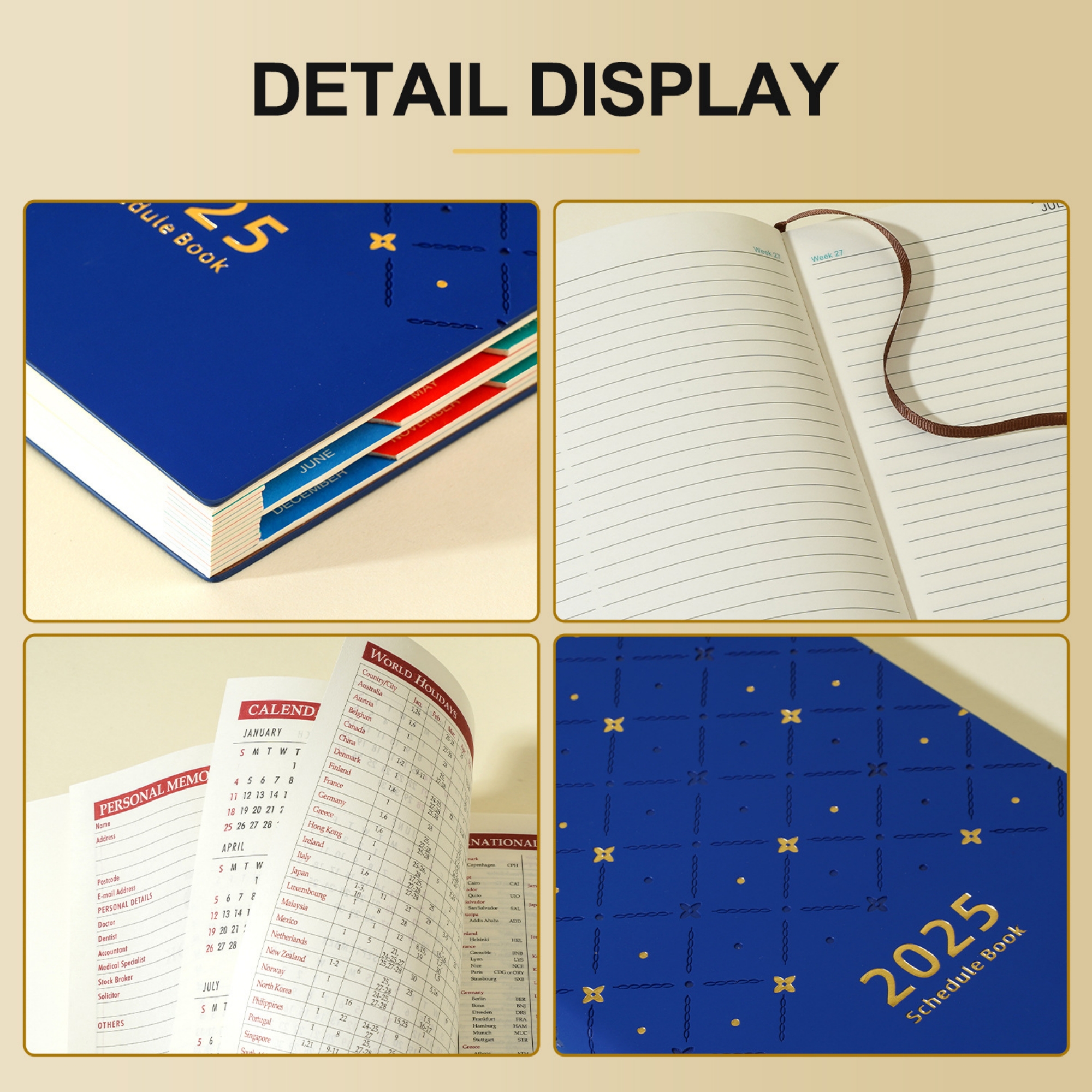 A5 Schedule Notebook 2025 Item No#31374 - Image 4