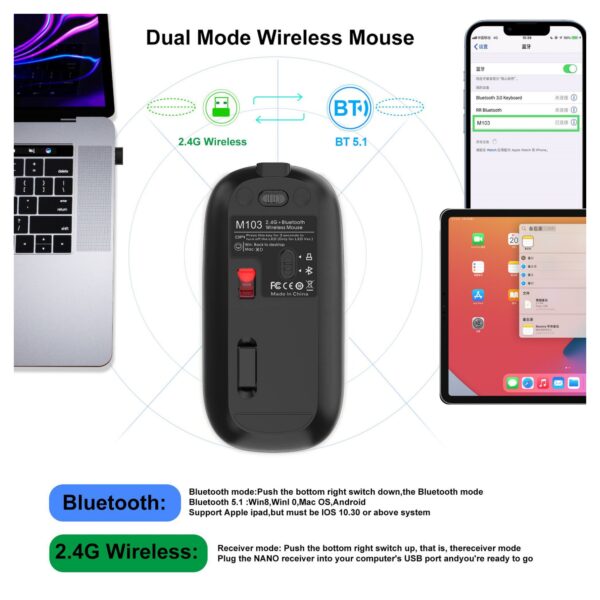 Rehargable Wireless Mouse Item No#31396 - Image 5