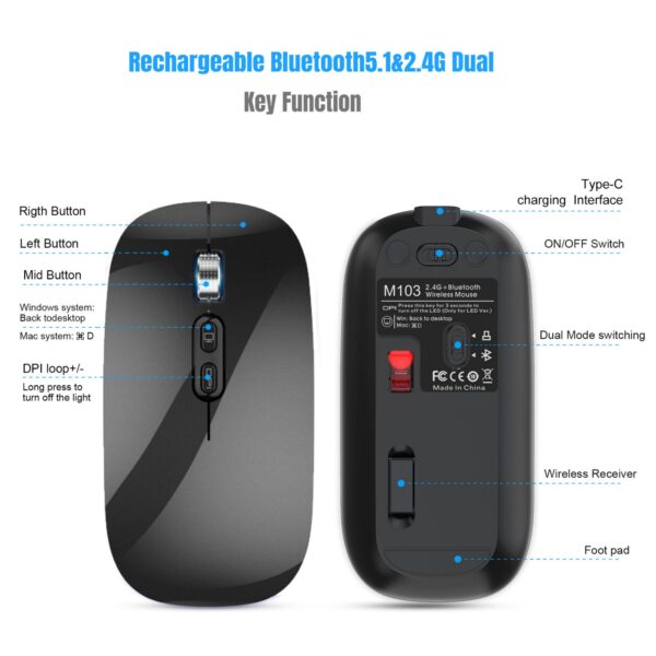 Rehargable Wireless Mouse Item No#31396 - Image 6