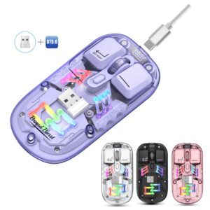 Transparent Dual-Mode Wireless Mouse Item No#31397