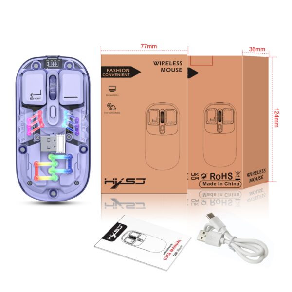 Transparent Dual-Mode Wireless Mouse Item No#31397 - Image 8