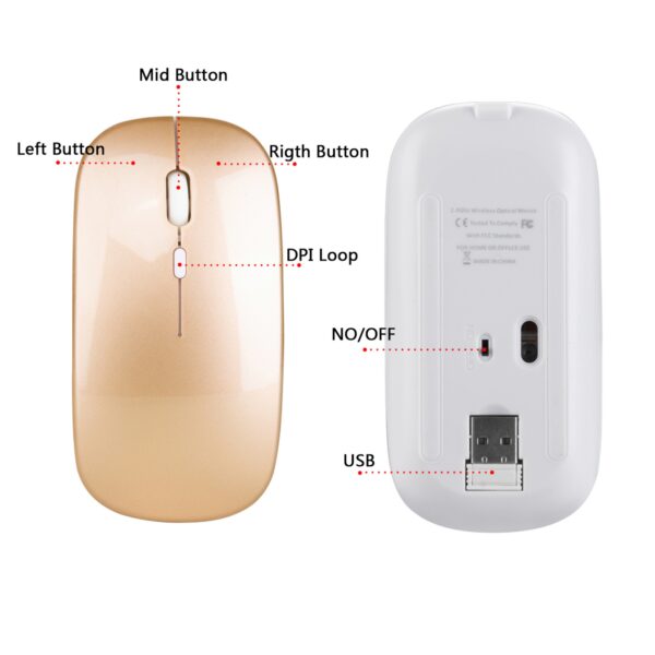 Rehargable Wireless Mouse Item No#31398 - Image 3