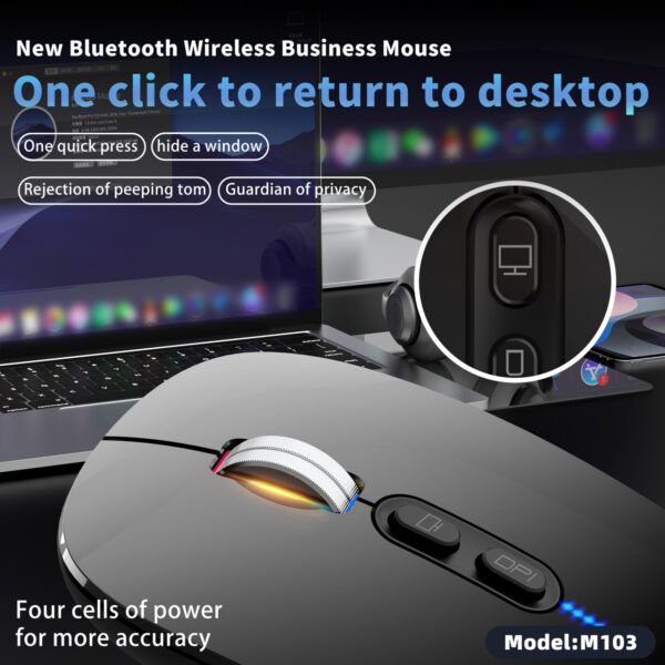 Three Modes Wireless Mouse Item No#31400 - Image 5