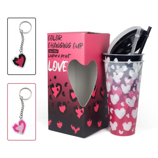 2 Pack Valentine'S Day Color Changing Cups Item No#31402 - Image 2