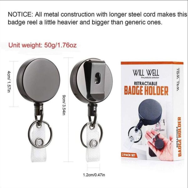 Retractable Badge Reel With Belt Clip Item No#31419 - Image 3