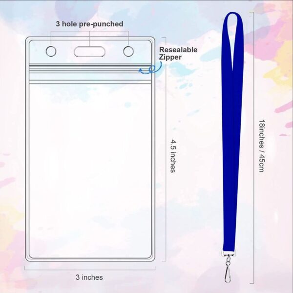 Colorful Lanyard With Id Card Holder Item No#31422 - Image 3