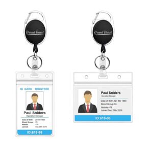 Id Badge Holder With Retractable Badge Reel Item No#31424