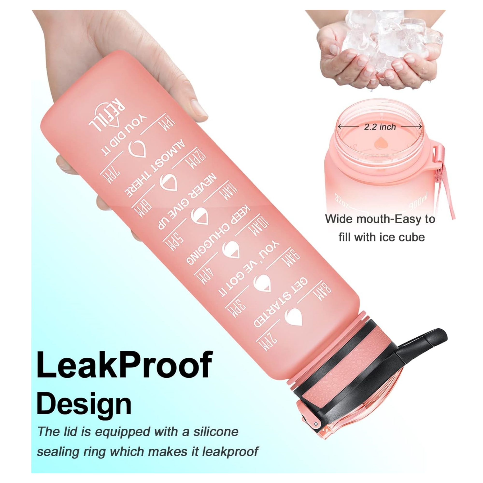 32 Oz Water Bottles With Times Item No#31427 - Image 5