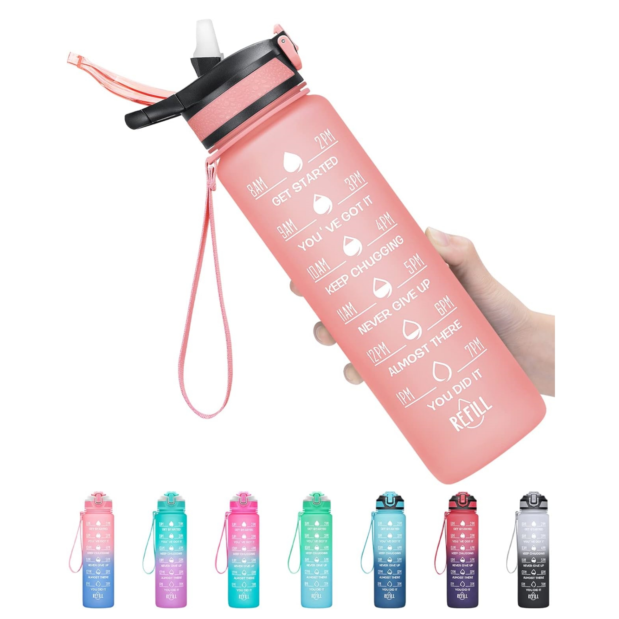 32 Oz Water Bottles With Times Item No#31427 - Image 2
