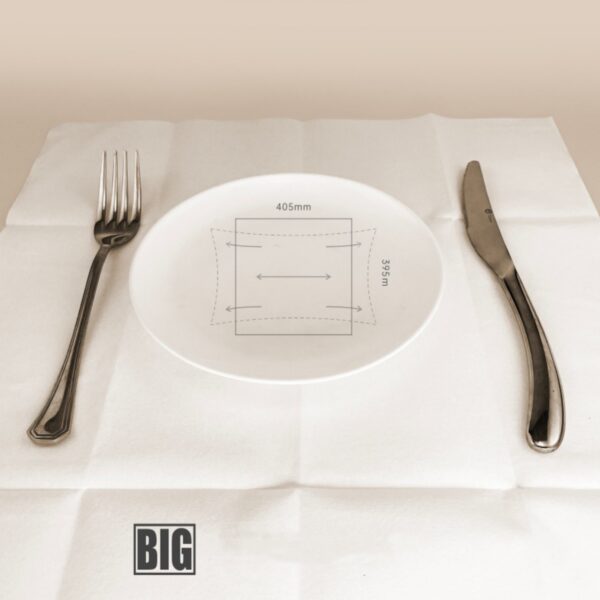 White Dinner Paper Napkin Item No#31430 - Image 3