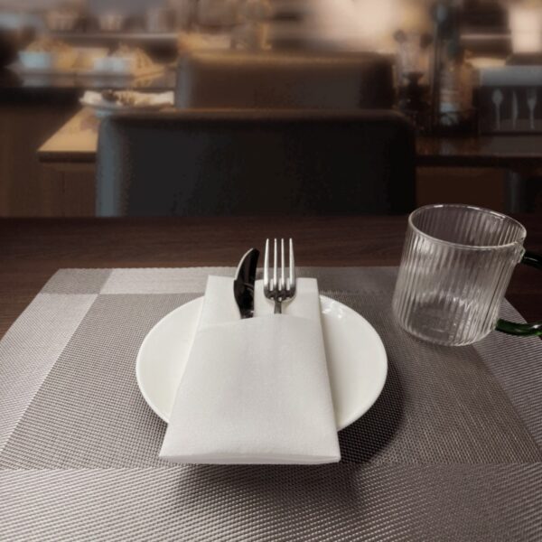 White Dinner Paper Napkin Item No#31430 - Image 5