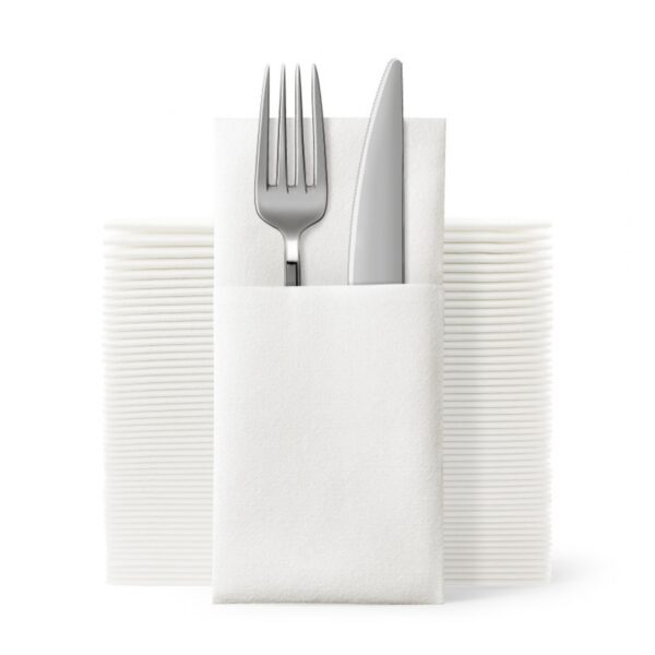 White Dinner Paper Napkin Item No#31430 - Image 2