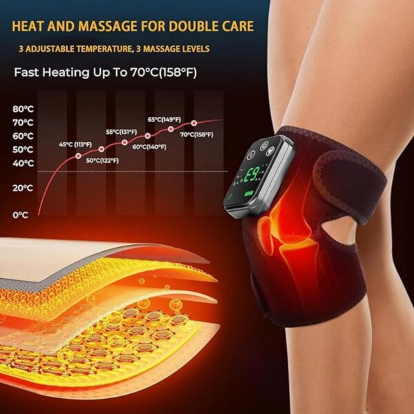 Wireless Heated Knee Massager Item No#31434 - Image 4