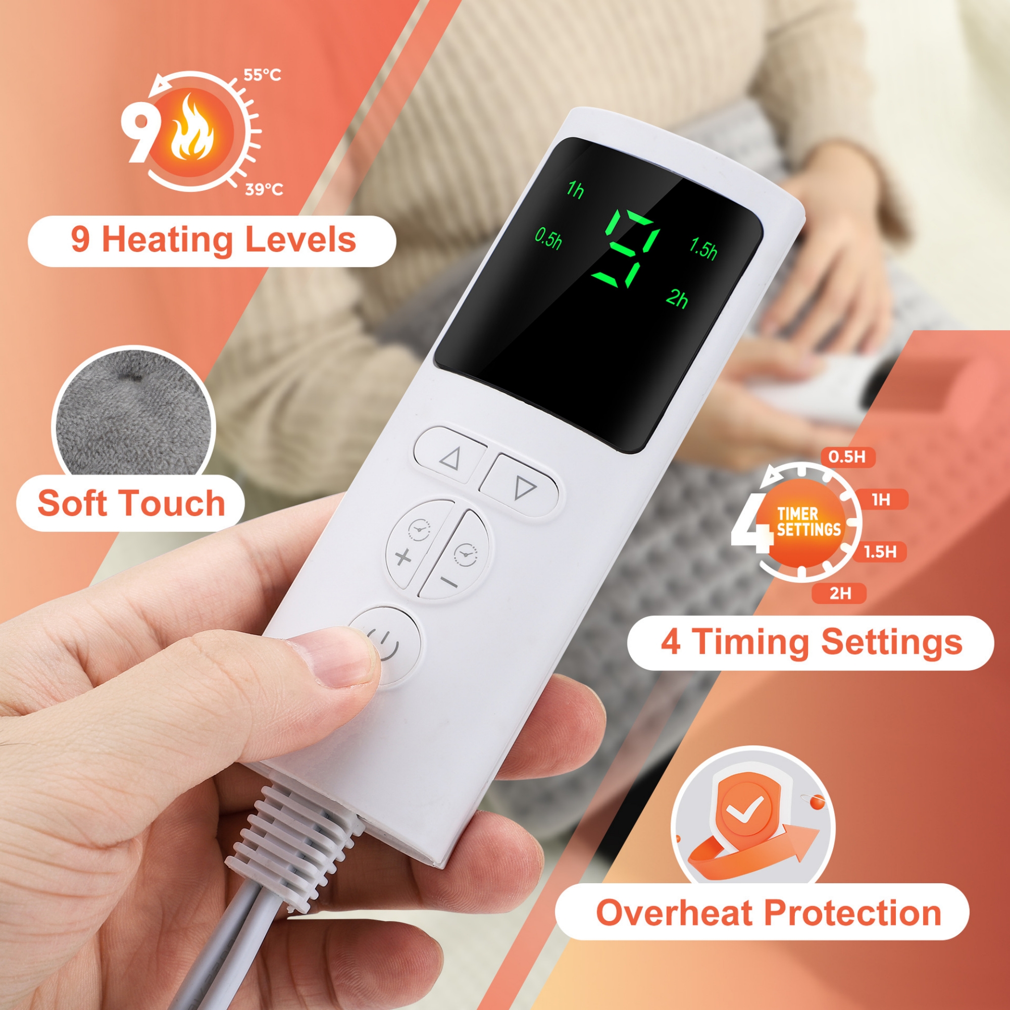 Heated Pad With Lcd Controller Item No#31438 - Image 4