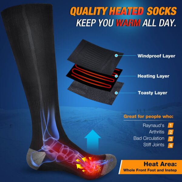 1 Pair Electric Heating Socks Item No#31444 - Image 4