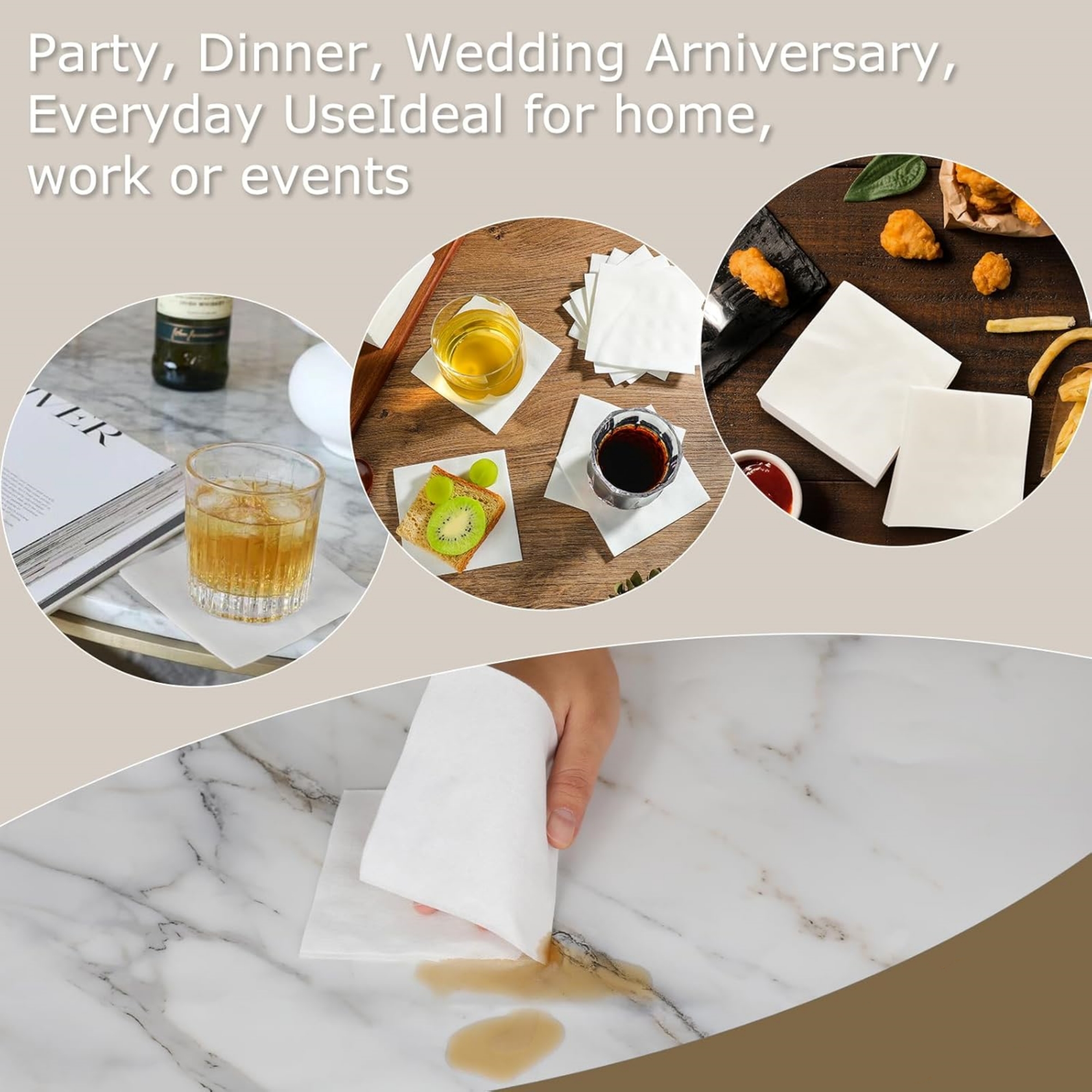 Cocktail Napkins With A Box Holder Item No#31445 - Image 5