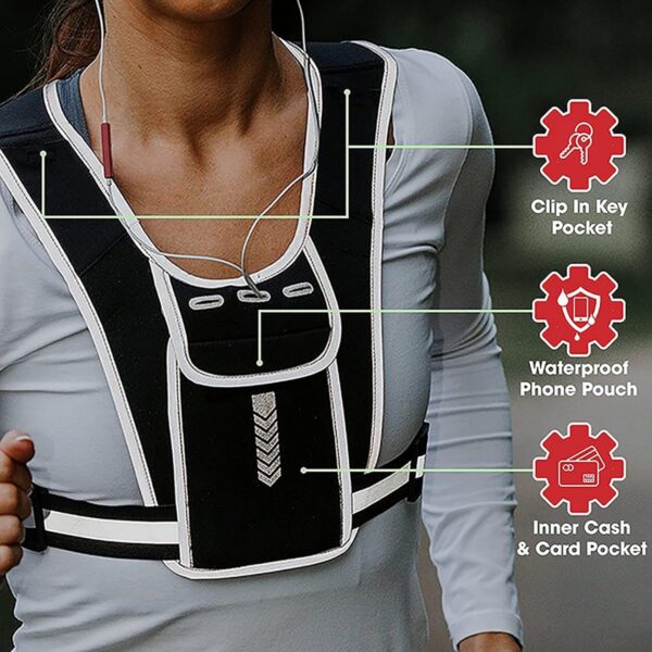 Adjustable Reflective Running Vest Item No#31450 - Image 6