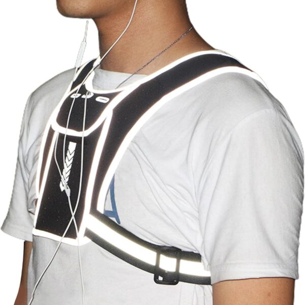 Adjustable Reflective Running Vest Item No#31450 - Image 7