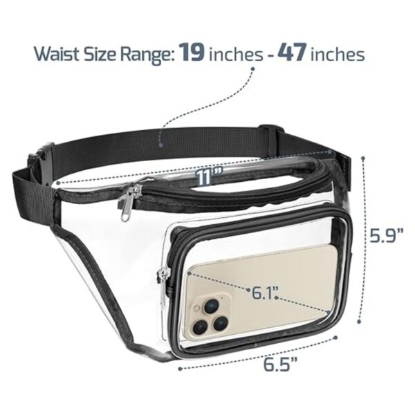 Stadium Approved Clear Fanny Pack Item No#31461 - Image 3