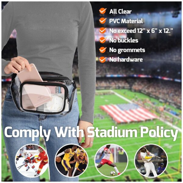 Stadium Approved Clear Fanny Pack Item No#31461 - Image 6
