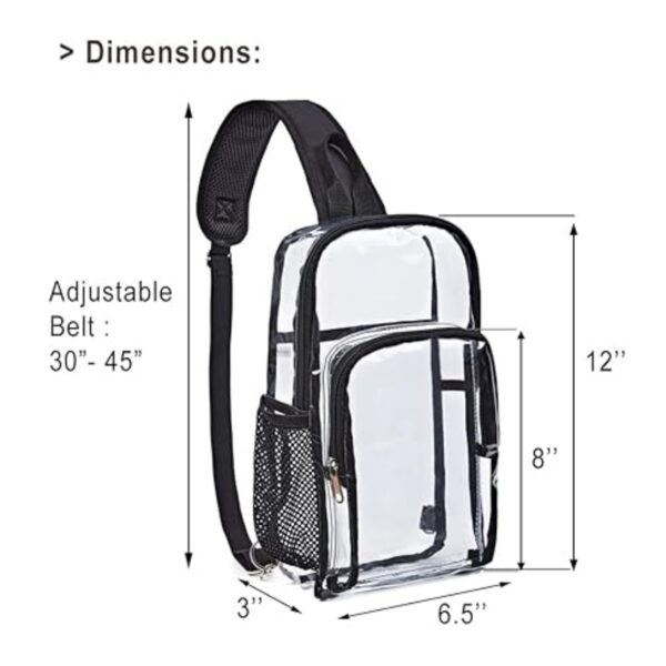 Clear Shoulder Bag Item No#31462 - Image 3