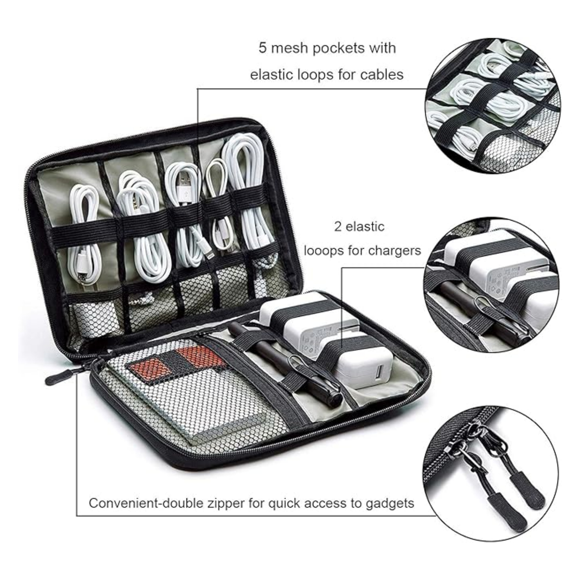 Small Electronics Accessories Carry Case Item No#31487 - Image 4