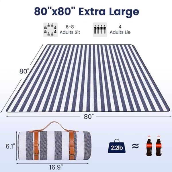 80"X 80" Picnic Blanket Item No#31507 - Image 3