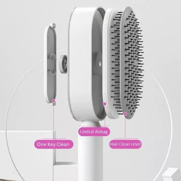 Self Cleaning Hair Brush Item No#31509 - Image 5
