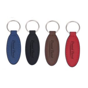 Leaf Shape Leather Keychain Item No#31528