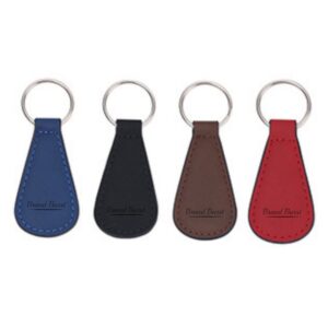 Drop Shape Leather Keychain Item No#31529