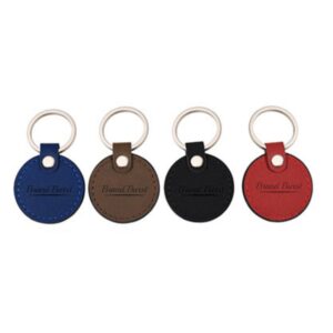 Round Leather Keychain Item No#31530