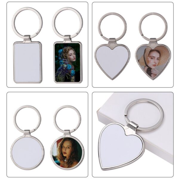 Metal Heat Transfer Keychain Round Item No#31537 - Image 5