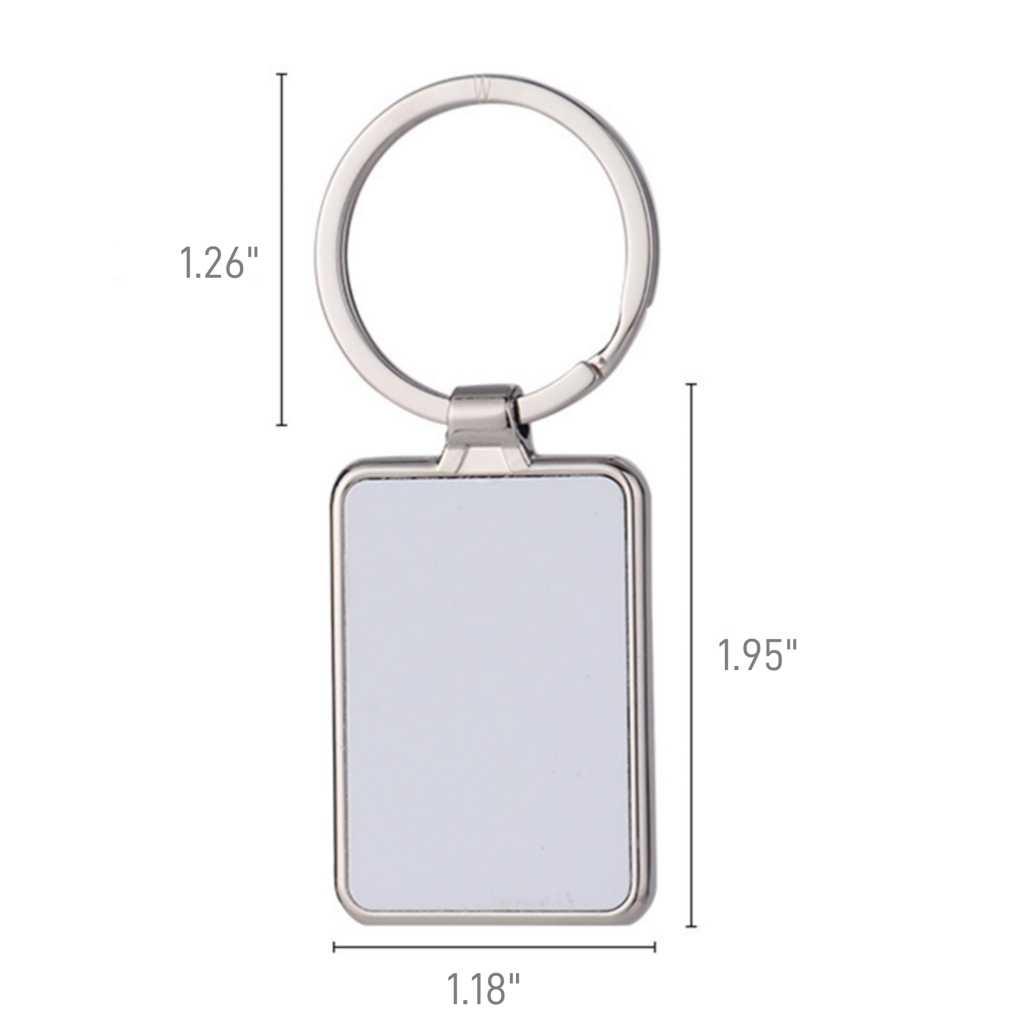 Metal Heat Transfer Keychain Square Item No#31538 - Image 3
