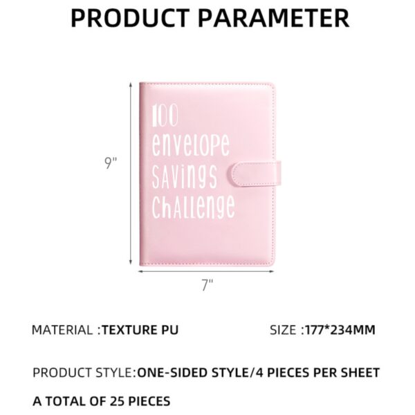100 Envelope Saving Challenge Item No#31544 - Image 3