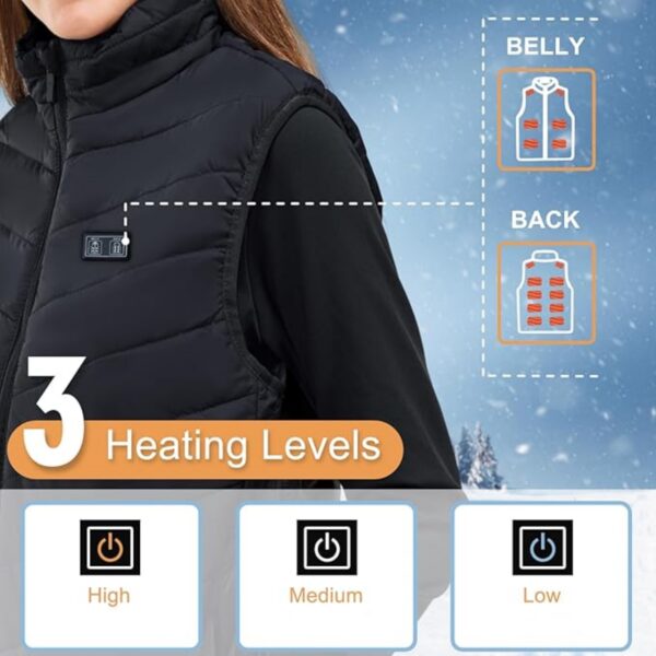 Electric Heating Coat 9 Areas Item No#31548 - Image 4