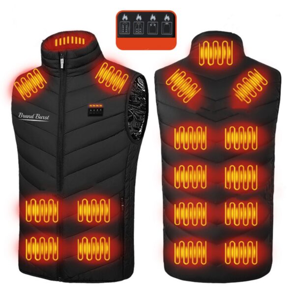 Down Heated Jacket 17 Areas Item No#31550