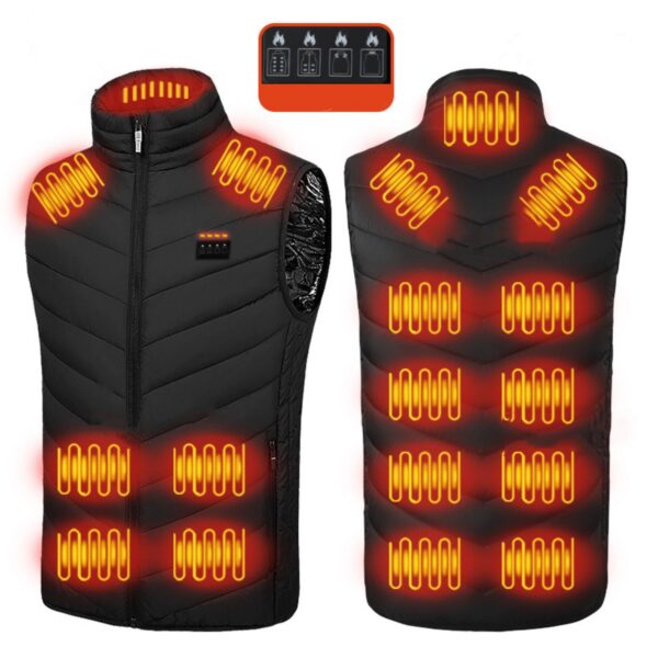 Down Heated Jacket 17 Areas Item No#31550 - Image 2