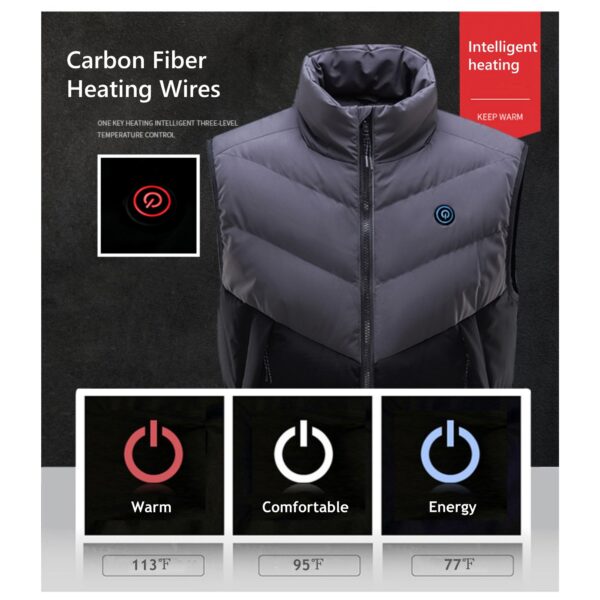 Heated Coat For Men And Women Item No#31557 - Image 3