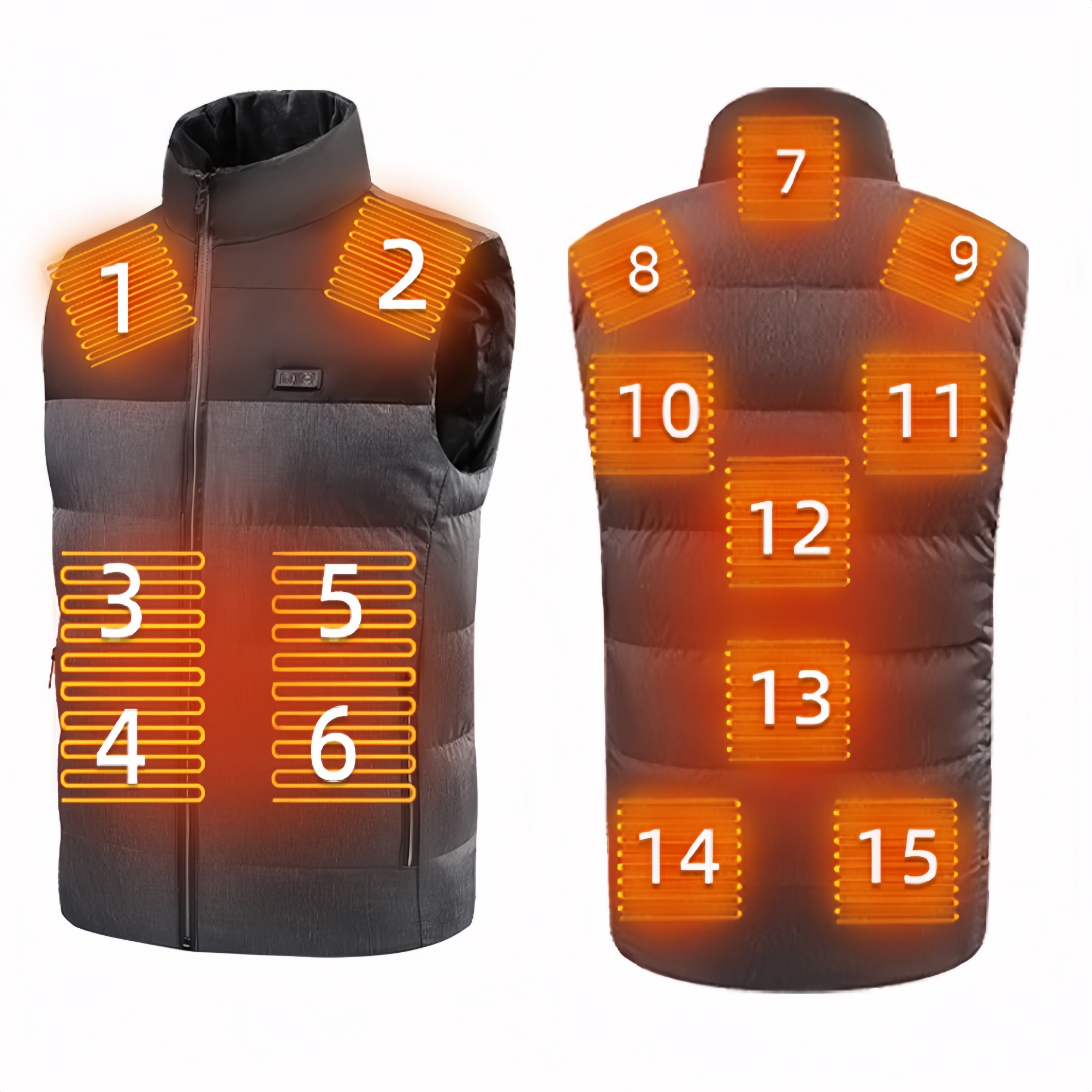 Usb Rechargeable Heating Jacket Item No#31560 - Image 2