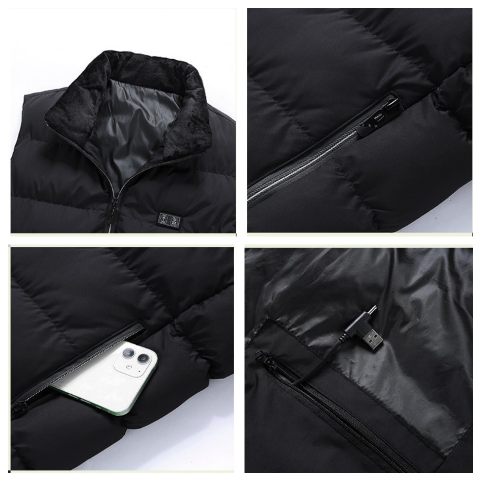Usb Rechargeable Heating Jacket Item No#31560 - Image 4