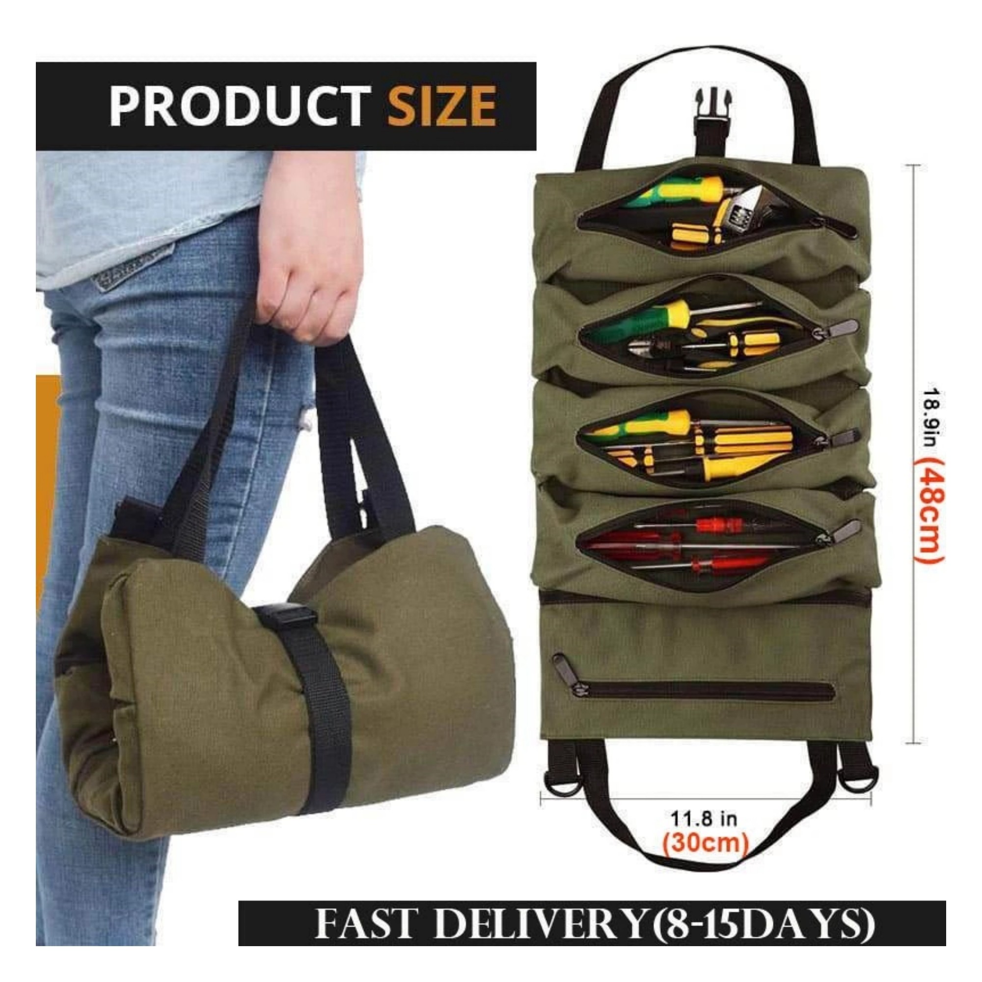 Roll Up Tool Bag Item No#31578 - Image 3