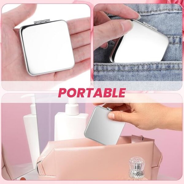 Travel Makeup Mirror Square Item No#31579 - Image 4