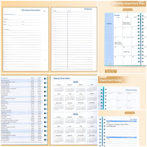 2025-2026 Weekly Monthly Planner Item No#31581 - Image 4