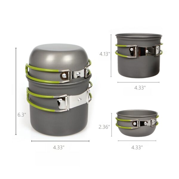 Camping Cookware Mess Kit Item No#31588 - Image 3