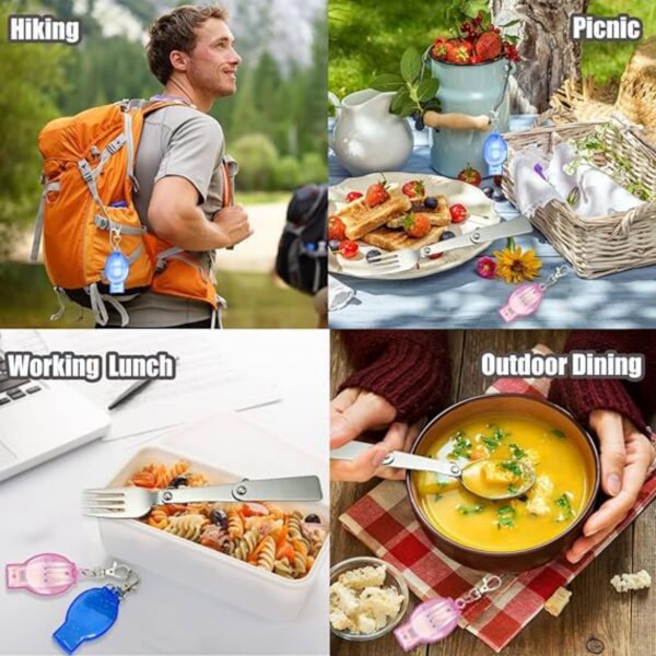 Camping Folding Spoon And Fork Set Item No#31605 - Image 5