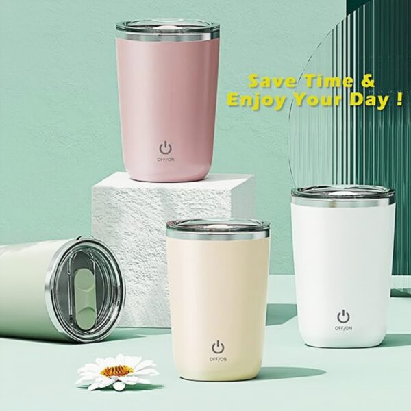 Rechargeable Self Stirring Mug Item No#31618 - Image 3
