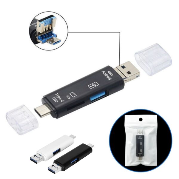 5-In-1 Multi-Function Sd Card Reader Item No#31628 - Image 2