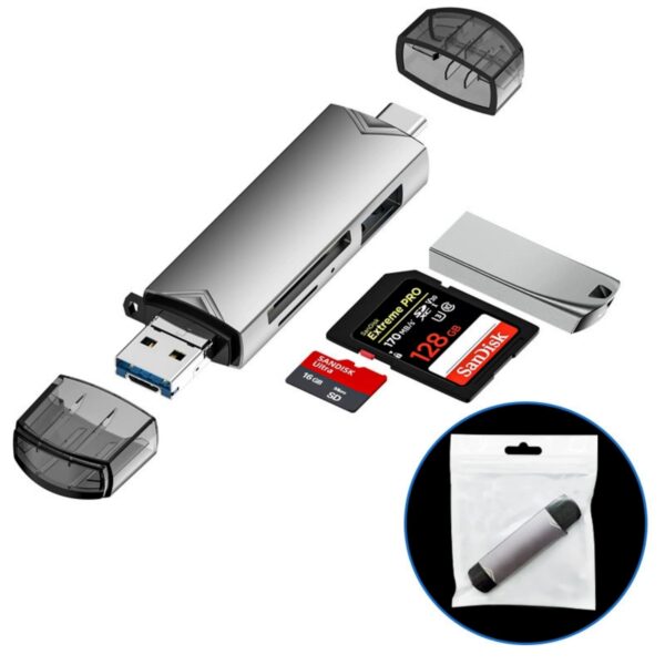 6-In-1 Multi-Function Sd Card Reader Item No#31629 - Image 2