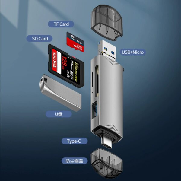 6-In-1 Multi-Function Sd Card Reader Item No#31629 - Image 3