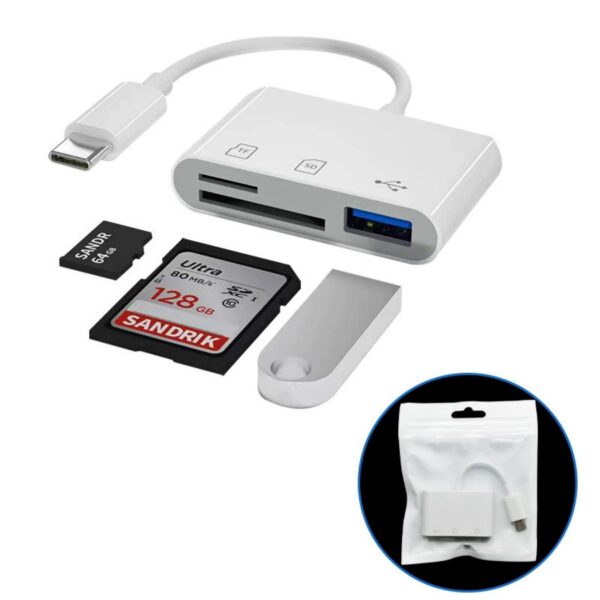 3-In-1 Type C Memory Card Reader Item No#31631 - Image 2